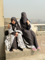 Elegant White Floral Printed Dubai Cherry Abaya - Customizable 4 Piece Full Set - Image 7
